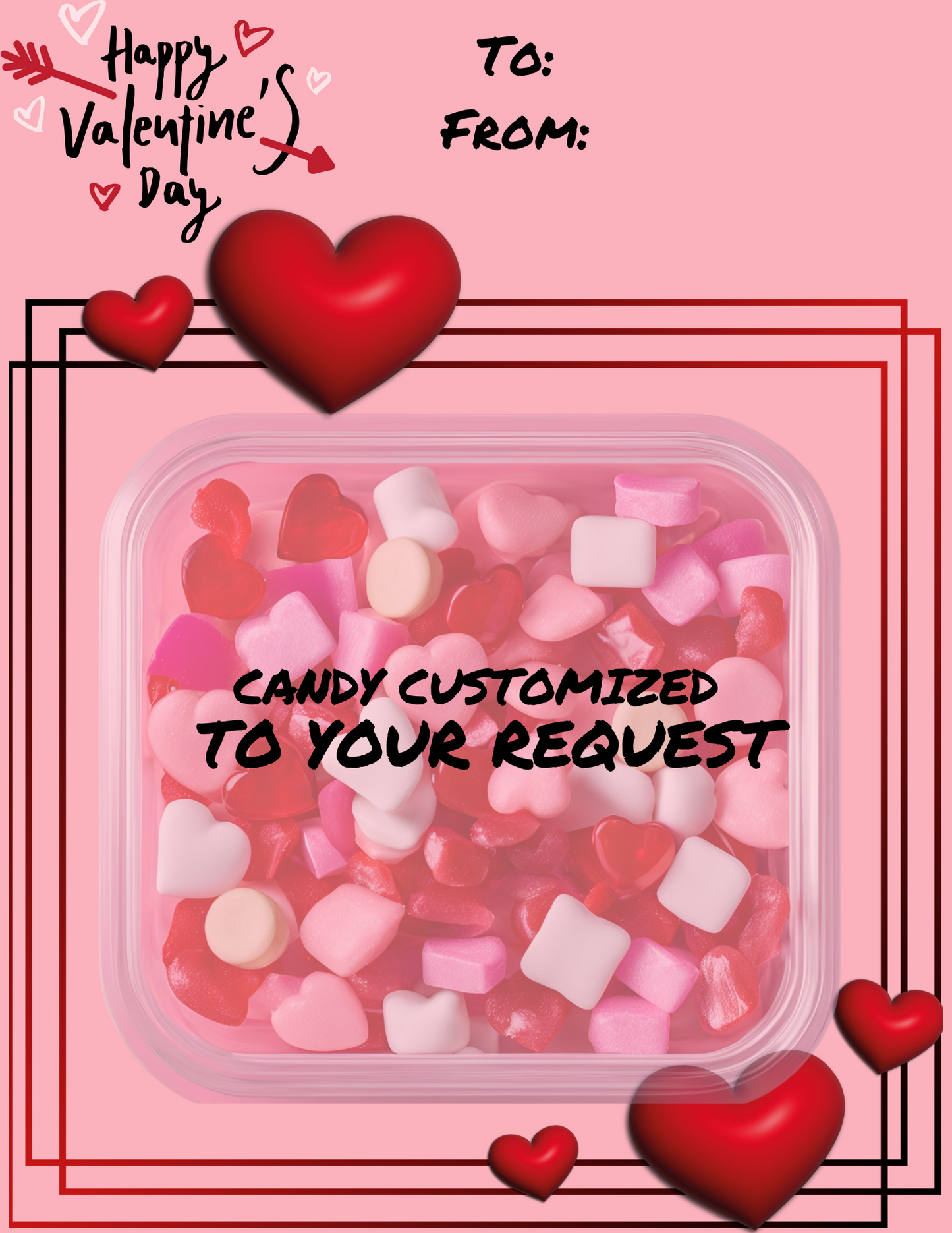 Custom Jumbo Valentine’s Day Cards