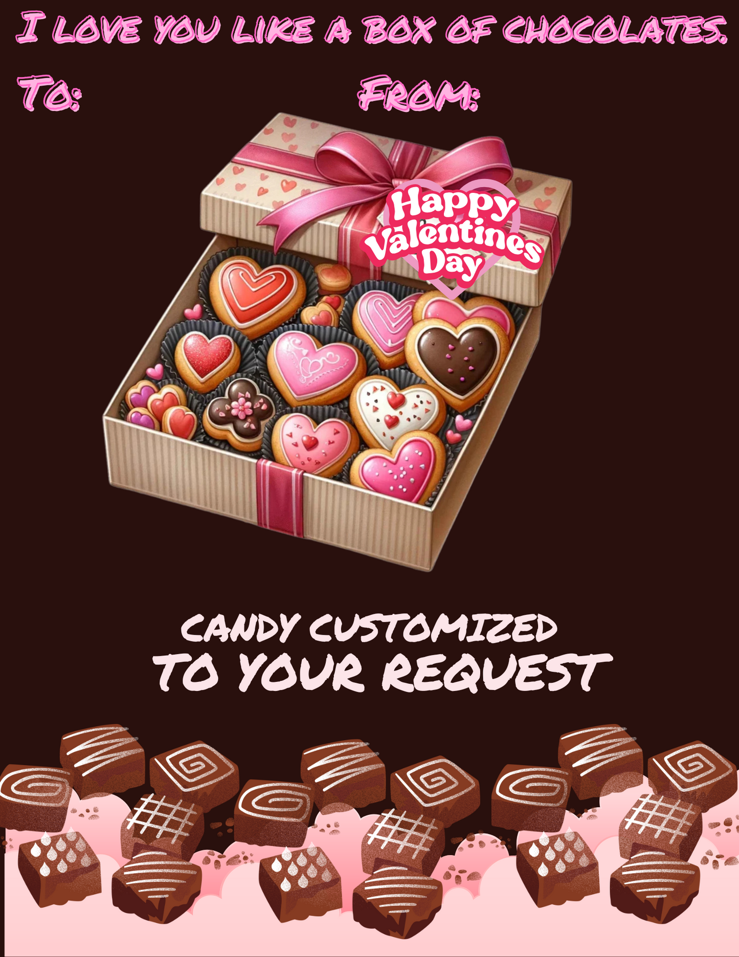 Custom Jumbo Valentine’s Day Cards